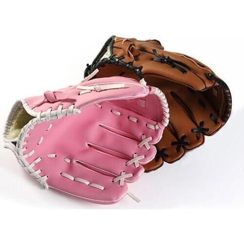 Outdoor Sports Three colors Baseball Glove Softball Practice Equipment Size 10.5/11.5/12.5 Left Hand for Adult Man Woman Train