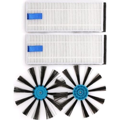 Side Brush HEAP Filter for Bissell EV675 Vacuum Cleaner Replacement Side Brushes Filters for Bissell EV675 Robot Vacuum Cleaner