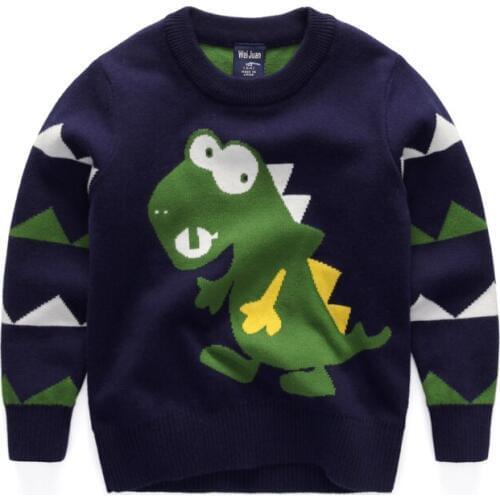 Baby Clothes O-Neck Warm Sweater Children Toddler Kids Pullovers plush velvet inside Winter Autumn Knit Loose Top for 3-8 years