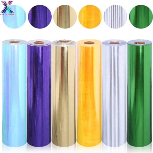 XFX HTV 1 Sheet 25x100cm Holographic Laser Heat Transfer Vinyl T-shirt Iron on HTV Stickers Cricut Heat Transfer Cricut Stickers