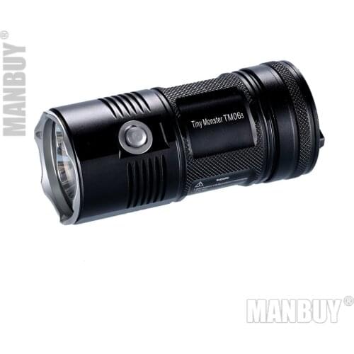 Top Sales Free Shipping NITECORE 4000Lumen TM06S CREE XM-L2 U3 LED Led Flashlight Waterproof Without 18650 Torch Outdoor Camping