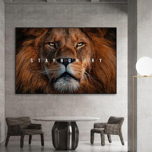 African Lion King Animal Wall Art Poster Prints Lion Canvas Paintings Modern Modular Picture For Living Room Home Decor Cuadros