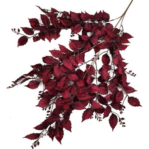 Banyan Leaves .Ai Ye Road Guide Colorful For Wedding Home Arch Decoration Photography Prop Hanging Natural Artificial Flower