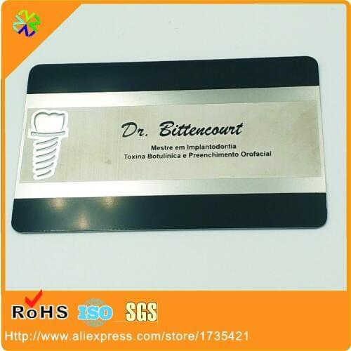 Best custom engraved words Double-side Metal Buddha card And Metal Business Card