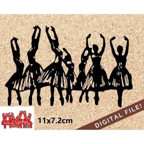 Metal Cutting Dies Stencils for DIY Scrapbooking/photo Album Girl Dance Decorative Embossing DIY Paper Card