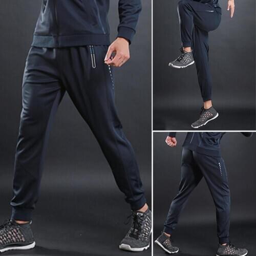 Men Sweatshirts Jogging Pants Men Casual Pants Men Ankle Tie Drawstring Breathable Gym Exercise Fitness Long Pants Sweatpants
