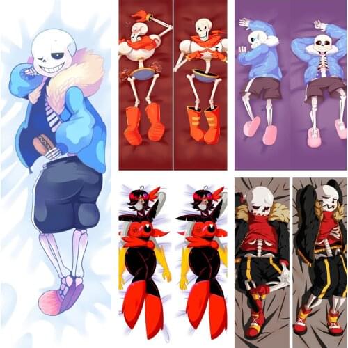 Japanese Anime Popular Game Undertale Characters sans x frisk sans otaku Dakimakura throw pillow cover hugging body pillowcase