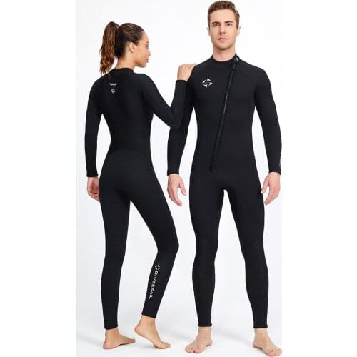 New wetsuit 3MM diving suit mens long sleeve thermal man rashguard or women Bodysuit deep surfing winter Swimsuit swimming one