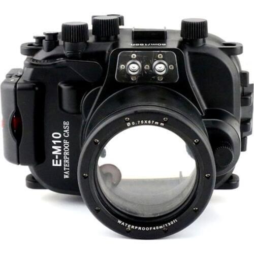 Meikon 40M Underwater Housing Case Diving For Olympus E-M10 EM10 14-42mm Lens
