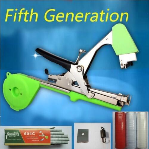 1 Set Useful Handy Tapetool Tapener Plant Tying Machine+ 10000 pcs Staple+1 Blade+1 Spring+10 Tapes
