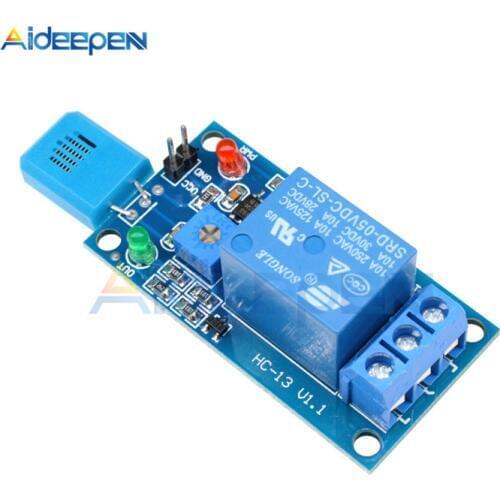 DC 5V 10A HR202 1 Channal Sensitive Humidity Switch Relay Module Humidity Controller Humidity Sensor Module With Indicator