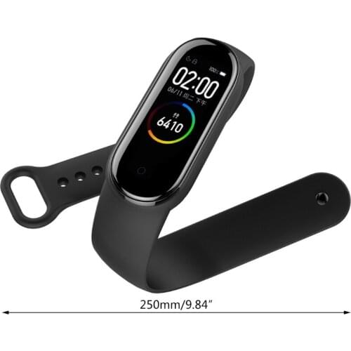 2021 New Compatible with Mi Band 6 5 Durable Sweatproof Wristband Adjustable Sports Silicone Replacement Smart Watch Straps
