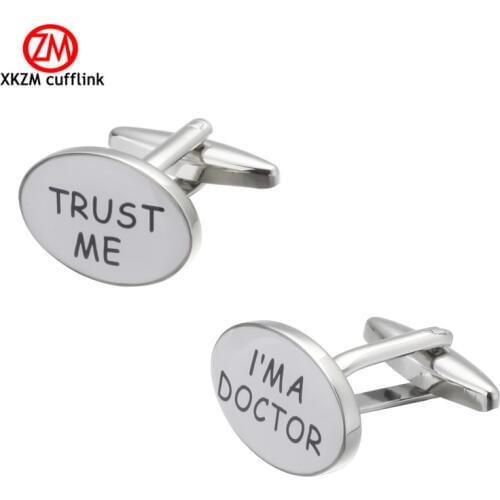 Luxury Men white Doctor Cufflinks High Quality Lawyer Groom Wedding Cufflinks For Mens Shirt Cuff Links French Jewelry