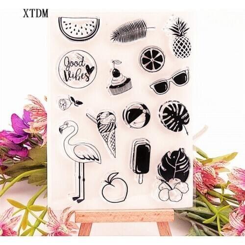 Hot sale watermelon Transparent Clear Stamps / Silicone Seals Roller Stamp for DIY scrapbooking photo album/Card Making
