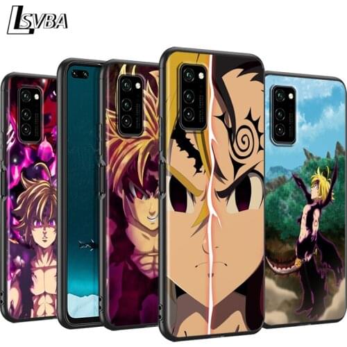 Seven Deadly Sins Meliodas Silicone Phone Case for Huawei P30 P20 P40 Lite E Pro P Smart Z Plus 2019 P10 P9 Lite Black Cover