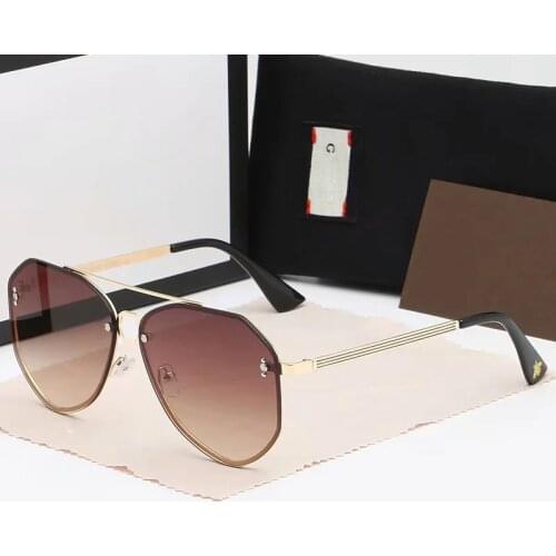 Gradient Color Sunglasses Ladies Brand Designer Luxury Man Sunglasses Bee Driving Fashion Shopping Glass Gafas de sol para mujer