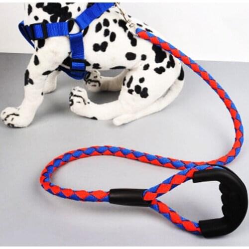 Strong Reflective Dog Leash Belt Pet Leads Adjustable Traction Rope Walking Fluorescence Harness Chest Strap Chain BT-90004