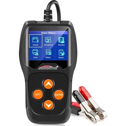 Car Battery Tester KONNWEI KW600 12V 100 to 2000CCA 12 Volts Battery Tools Quick Cranking Charging Diagnostic