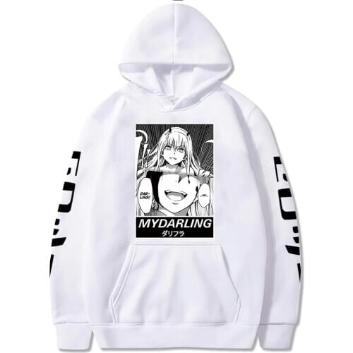 Zero Two Hoodie Darling In The Franxx Printed Hoodies For Men/Women Harajuku