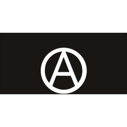 150X90CM Anarchy Anarchist Black White Protest Flag