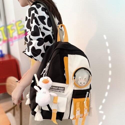 Lady Transparent Travel Bag Cool Fashion Female Laptop Cute Clear Backpack Women Kawaii Colloge Bag Girl School Teenage Backpack