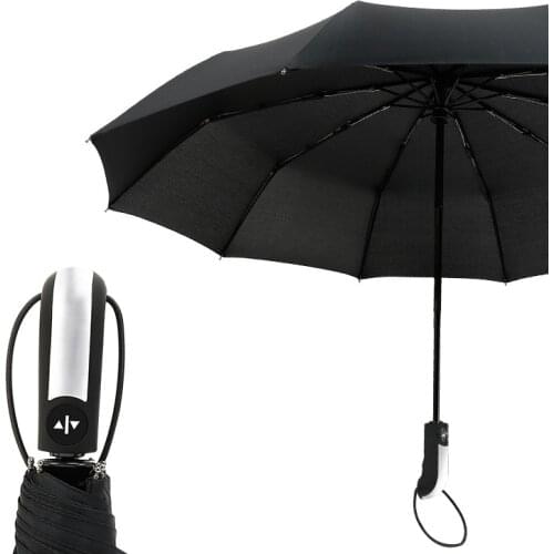 Large Strong Frame 10 Ribs Umbrella Men Auto Luxury Windproof Umbrellas Rain Women Quality Brand Automatic Business Umbrella