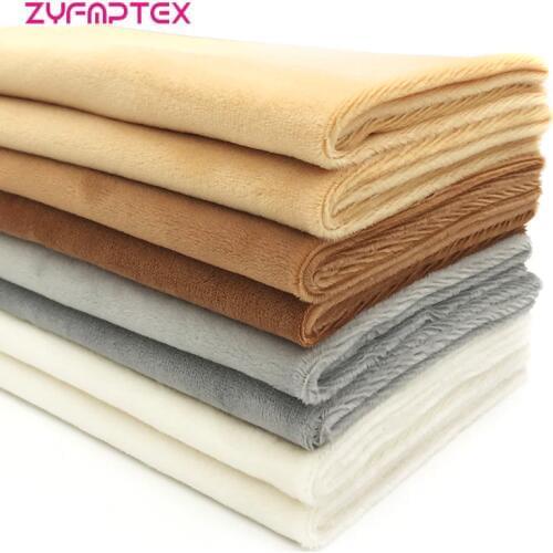 ZYFMPTEX Selling 8Pcs/Lot 4 Colors 100% Polyester Cloth Plush Fabric Tilda Quilting Scrapbooking Patchwork 50*45cm Free Shipping