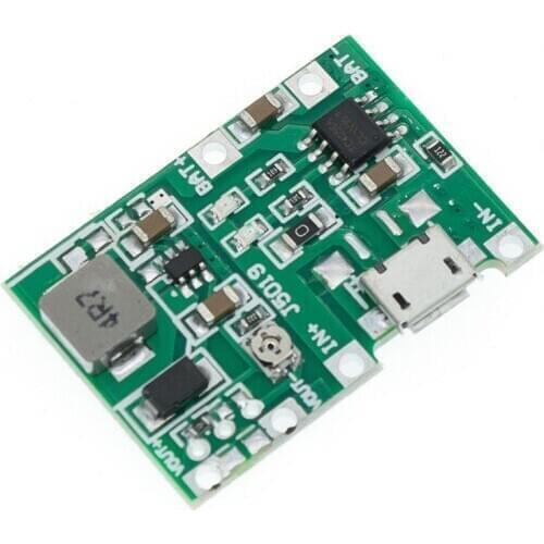 10PCS 3.7V 4.2V Lithium Li-ion 18650 Battery Charger Board DC-DC Step Up Boost Lithium Battery Charging Step-Up Board Module