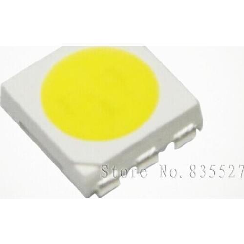 1000PCS/LOT 5050 white SMD LED bright white light-emitting diode 4000-4500K 12-15LM