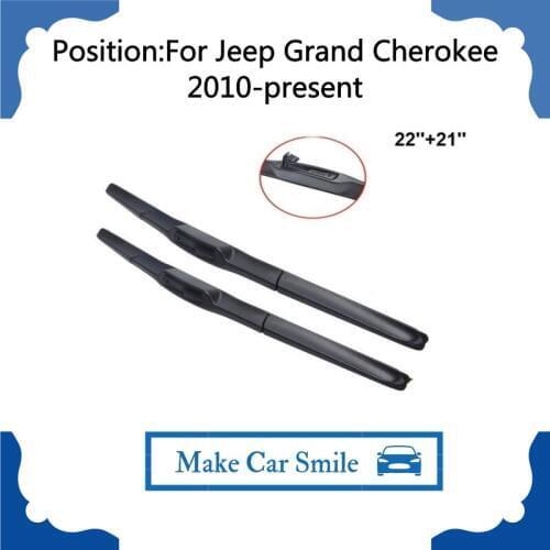 For Jeep Grand Cherokee 22''+21'' 2 Pieces Windscreen 2010-present Natural Rubber Car Accessaries