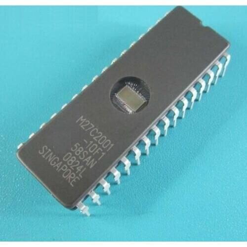 2 PCS M27C2001-10F1 IC EPROM UV 2MBIT 120NS 32CDIP NEW