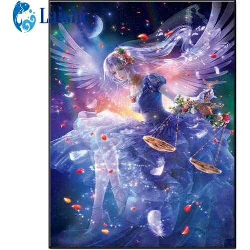 5D diamond painting 12 constellations, Libra full round square drill cross stitch DIY diamond embroidery mosaic home decor