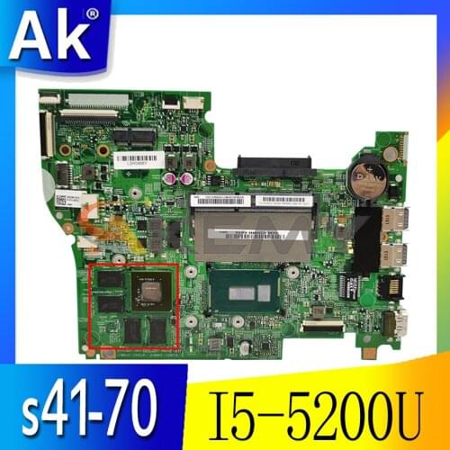 Akemy For Lenovo s41-70 u41-70 PC Motherboard I5 5200U GT920M 2G Graphics Quality Assurance 100% Test OK