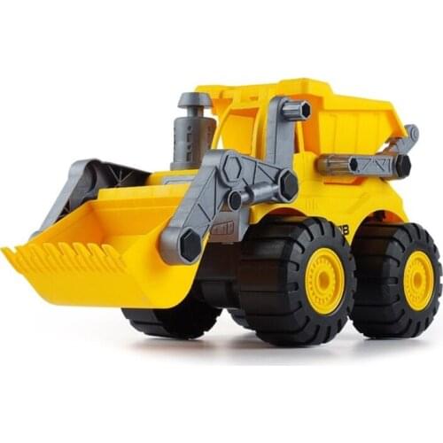 Large Size Pull Back Car Toddler Gift Toy Digger Car Model Toy Fork-lift for Boys Education Realistic Wind-up Car