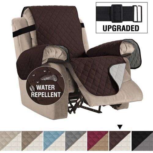 Double Sided Use Recliner Chair Cover Water Resistant Anti Slip Oversized Recliner Slipcovers Armchair Sofa Couch Cover for Pets