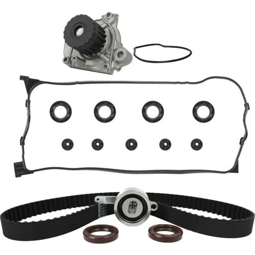 Black Timing Belt Water Pump Kit Fit for Honda Civic Del Sol 1.6L SOHC