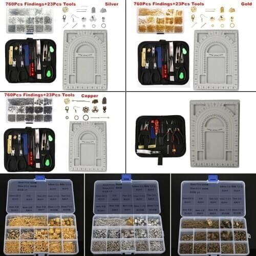 Diy Jewelry Making Kit Repair Tools Set Jewelry Findings Beading Wire Supplies Necklace Bracelet Earring Hook Material