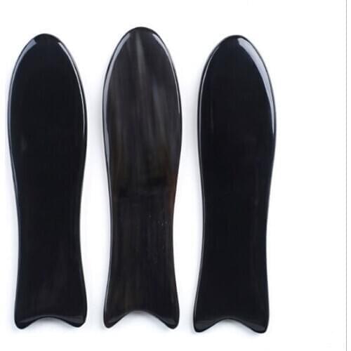 20pieces/lot 100% Buffalo Horn elaborate very smooth Traditional Massage Tool fish Guasha Board