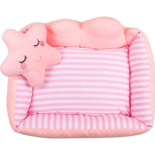 Dog Cat Bed Four Seasons General Puppy Kennel Full Removable Washable Cat Litter Net INS Bichon Chihuahua Teddy Pad Pet Sofa