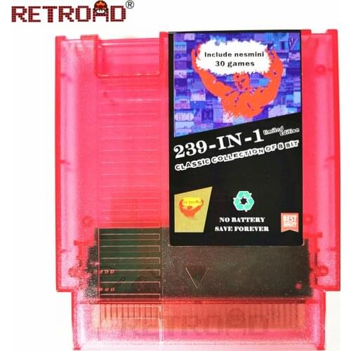 NES 239 in 1 Limited Version Super Classic Games Collection for NES 72P 8bit Console NTSC/PAL Include Classic NES Mini 30 Games