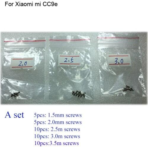 30PCS a set Silver Screw For Xiaomi mi CC9e mainboard motherboard Cover Screws Repair Parts For Xiaomi mi CC 9e MiCC9e