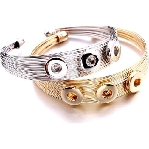 New Snap Jewelry Vintage 12mm Metal Snap Button Bracelet Bohemian Watches Women Jewelry Pulseras Button Bracelet