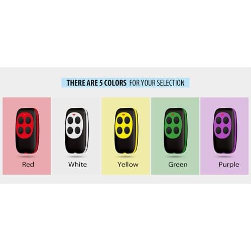 For Multi-frequency 287-868MHz Garage Door Remote Control 433MHz Gate Opener Fixed Rolling Code remote control