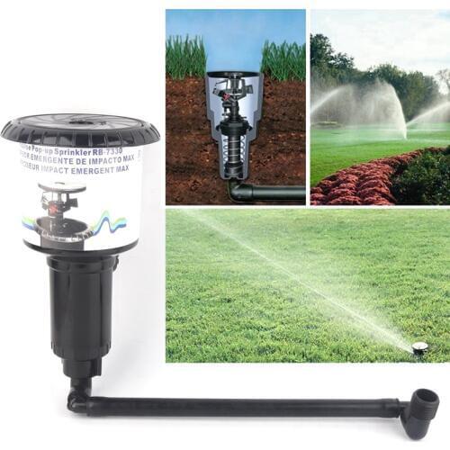 1/2"& 3/4" Thread Pop Up Sprinkler Football Field Golf Course Lawn Irrigation Sprinklers Garden Watering Cooling Pop-up Sprayers
