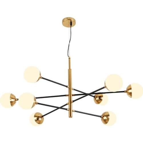 Modern Glass Ball Pendant Light Suspension Lamp Molecular Magic Bean For Living Room Kitchen 8 Heads Home Pendant Lamp PA0388