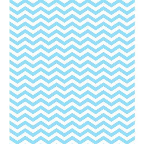 Light Blue and White Chevron Photography Newborn Digital Printed Custom Baby Photo Studio Props 150x200cm