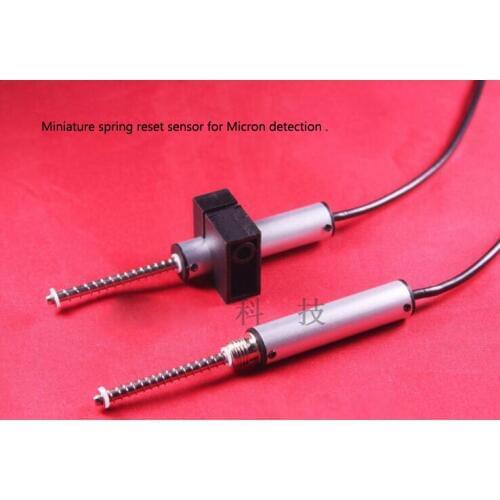 PM11 11MM diameter micrometer precision displacement sensor. transducer for micron detection.Miniature spring reset sensor