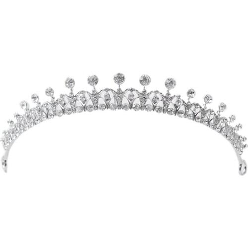 Gorgeous Silver Color Rhinestone Bridal Tiaras Crowns for Women Headbands Wedding Hair Accessories Hair Ornaments