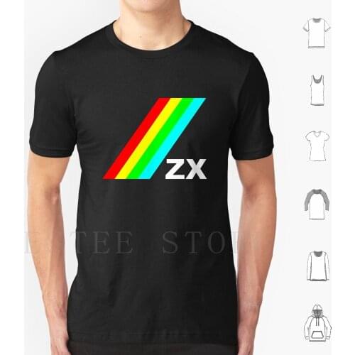 Zx T Shirt Print Cotton Zx Spectrum Retro 80S Gaming