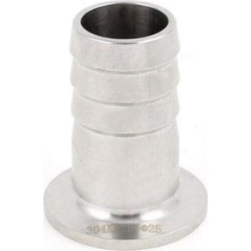 1pc Stainless Steel 304 KF25 Flange to 25mm Hose Barb Adapter for Vacuum A98C ATT